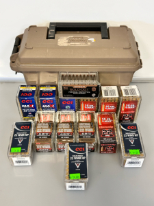 Case Gard Ammo Box With (700) Rounds Of .22 Mag/ WMR Ammo