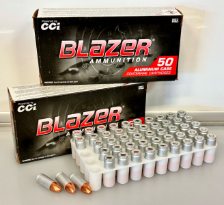 (2) Boxes of Blazer 9mm 115 Gr. Aluminum Case