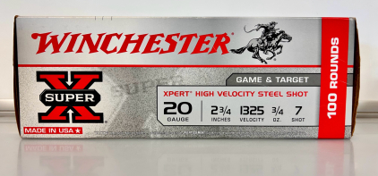 Unopened Box (100) Rounds Of Winchester Super X 20 Ga. 2 3/4" Shotgun Cartridges