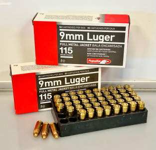 (2) Boxes of &Aacute;guila 9mm Luger 115 Gr.
