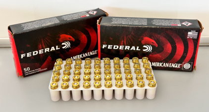 (2) Boxes Of Federal American Eagle 380 Auto 95 Gr.