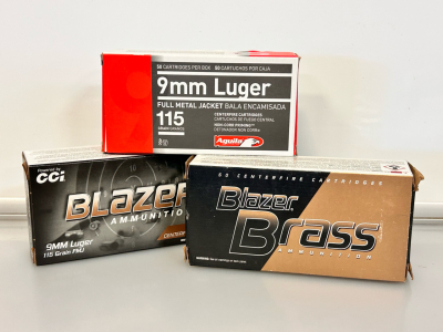 (145) Rounds Of 9mm Luger Ammo 115 Gr.