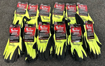 (12) Pairs of V2 Flexi Grip Outdoor/ Work Gloves
