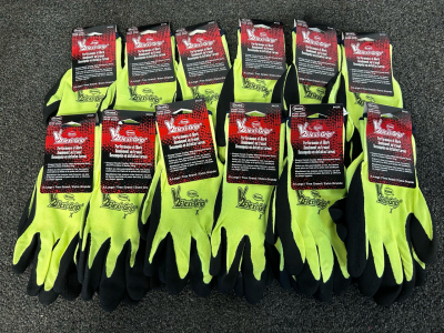 (12) Pairs of V2 Flexi Grip Outdoor/ Work Gloves