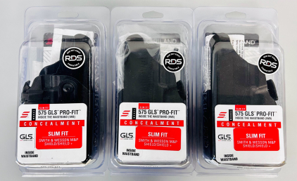 (3) Safariland Concealment Holsters for 575 Slim Fit Smith and Wesson M+P Shield/ Shield+