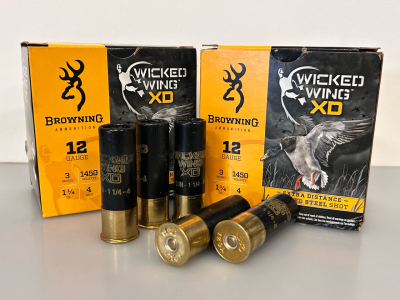 (2) Boxes Of Browning Wicked Wing XD 12 Ga. 3" ShotShells (50 Total)