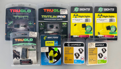 Firearm Accessories: Optic Mounts, Night Sights, Leupold Rings, and Night Fision