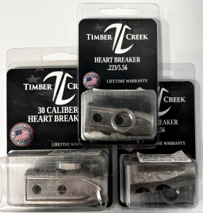 Timber Creek 30 Caliber Heart Breaker and (2) .223/5.56 Heart Breakers