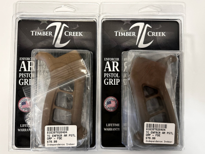 (2) Timber Creek Enforcer AR Pistol Grips