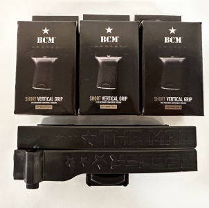 (3) BCM Short Vertical Grip (1913 Picatinny Compatible Version) and (1) Mag Feeder