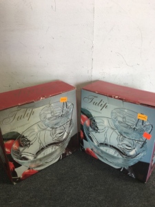 (2) Tulip Glass Bowl Sets