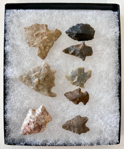 Idaho Arrowhead Collection Display (8 Total Arrowheads)