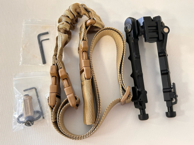 New AR15 Bipod and Magpul Sling With Quick Detachments