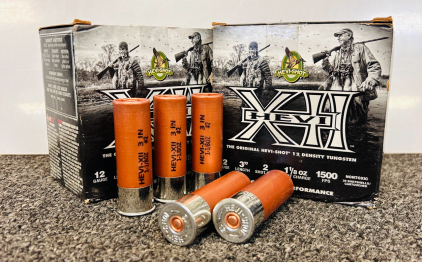 (2) Boxes Of Hevi Shot 12 Ga. 3" ShotShells (50 Rnds Total)