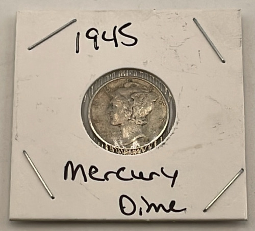 1945 Mercury Dime (Carded)