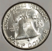 1956 MS64 Choice Silver Franklin Half Dollar - 2