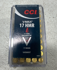 Unopened - 50 Rounds CCI 17 HMR V-Max Bullets
