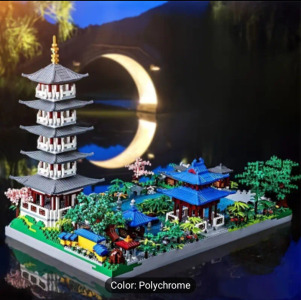 2000+PCS Hangzhou West Lake Assembled Building Blocks - Architecture High Difficult Toy