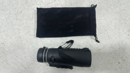 Black 10x24 Zoom Monocular w/ Storage Bag