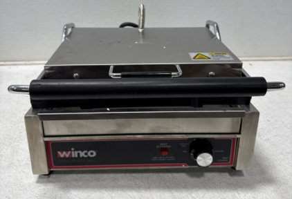 (1) Winco Single Commercial Grade Panini Grill