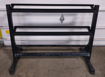 Black Heavy-Duty Weight Rack