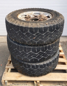 (3) Matching Wrangler Duratrac Good Year Tires LT265/70R17 &bull; 121/118Q