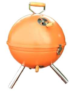 Barbecue Charcoal Grill Football Shape Grill, Barbecue Stove with Lid, Barbecue Shelf for Outdoor Courtyard Picnic Camping Tailgating Small Folding Tabletop Grill