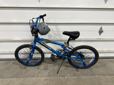 (1) 20&rdquo; Genesis Krome Blue Kids Bike With Helmet And Bike Lock