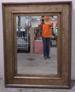 Real Wooden Frame (Bronze) Wall Mirror