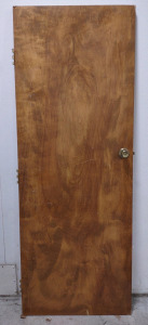 A Wooden Hinged (Brown) Door