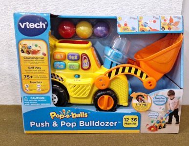 (1) Vtech Pop-a-Balls Push & Pop Bulldozer
