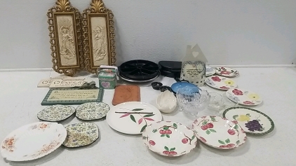 Various Decorative Plates, Home Decor, and More!