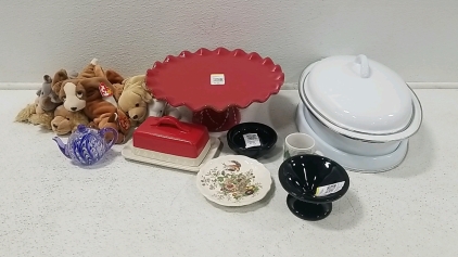 Various Dishware, Beanie Babies, and More!