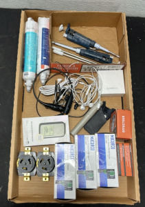 (1) Box of Electric Components & More