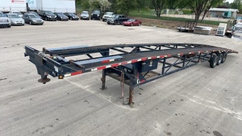 2008 Quality Trailer 50' Triaxle Wedge 3-Car Hauler