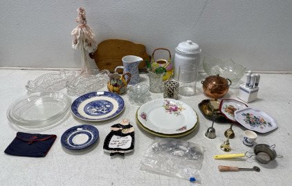 Assorted Home Decor, Kitchen Ware, Glass Ware, And More