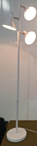 (1) 64" (3) Light Floor Lamp, White Finish