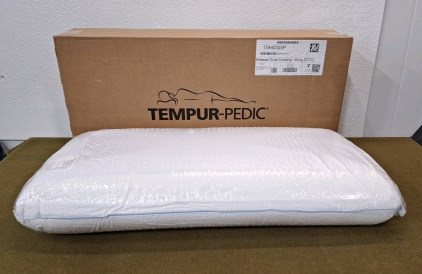 (1) Tempur-Pedic TEMPUR-Cloud Breeze Dual Cooling Pillow, King, White<br/>