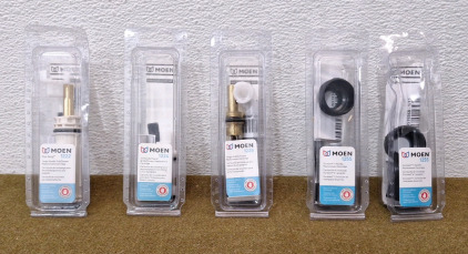 (1) Moen 1222 Tub / Shower Cartridge, (1) Moen 1224 Tub / Shower Cartridge, (1) Moen 1225 Tub / Shower Cartridge & (2) Moen 1255 Cartridges