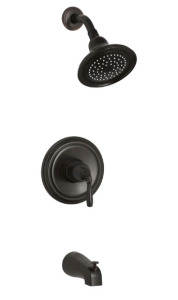 (1) KOHLER TS395-4-2BZ Devonshire Rite-Temp Bath & Shower Valve Trim W/ Lever Handle, Oil Rubbed Bronze Finish <br/>