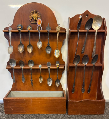 Antique Wooden Spoon Collectible shelf