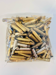 Bag Of Mixed Brass Casings: 357 Mag, 30-06 SPRG, 250 REM and More