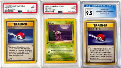 (3) PSA/ CGC Graded Pok&eacute;mon Cards