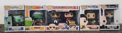 Funko Pop Lot! Piccolo 2019 Fall Convention Limited Edition, Bulbasaur, And More!
