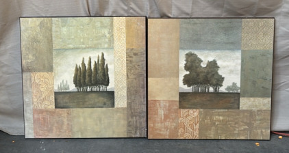 (2) Beautiful Paintings of Trees