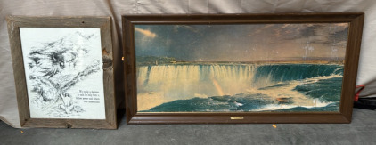 (2) Wooden Framed Portraits
