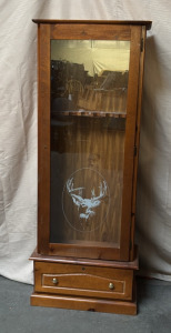 Gun Cabinet w/ Decorative Glass Door