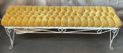 Vintage Cushioned Bench