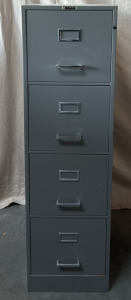 Gray 4-Drawer Filing Cabinet