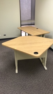 (2) Wood Desks